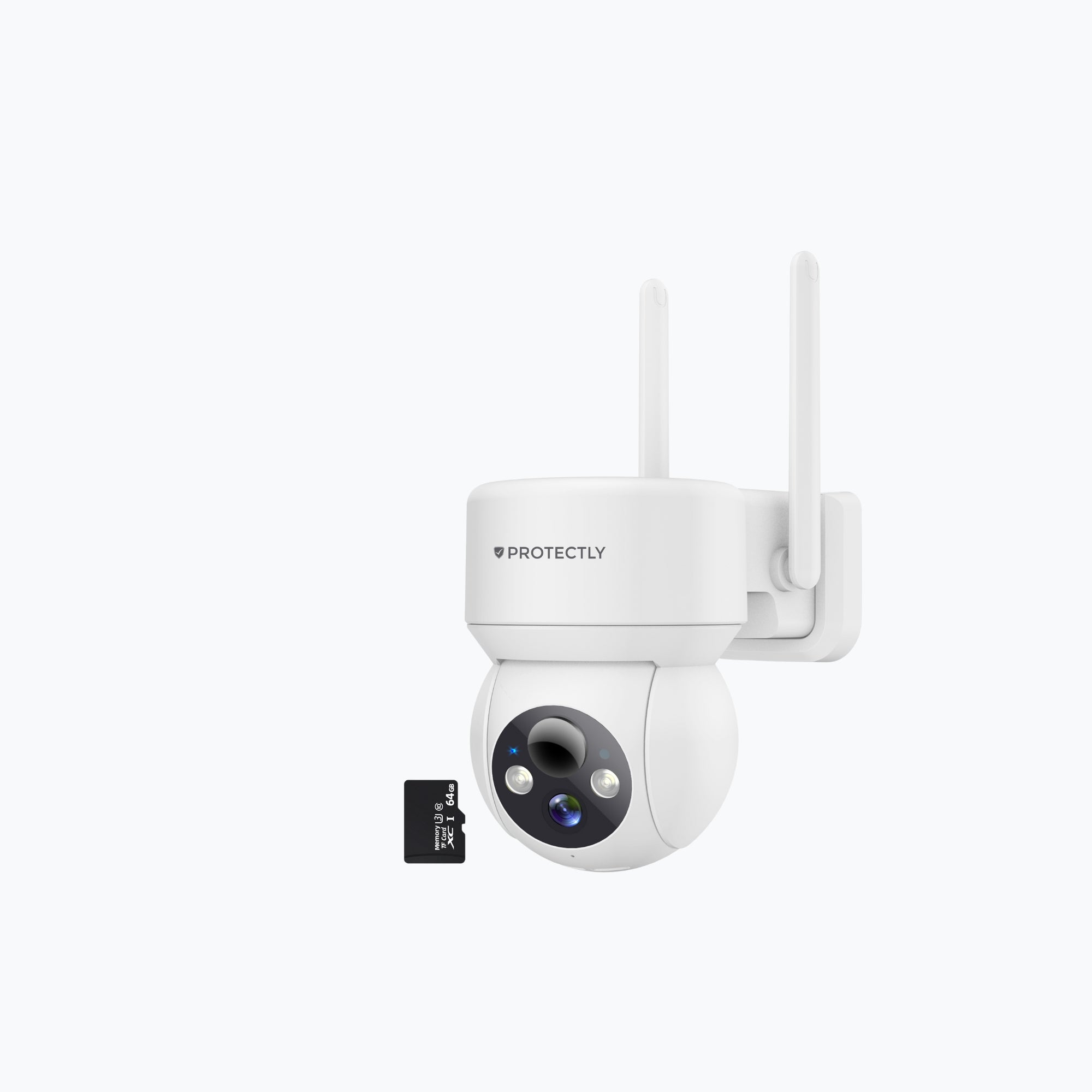 Protectly Beveiligingscamera Buiten 2K 3MP Wit – Nachtzicht & Appbediening - Siltcon